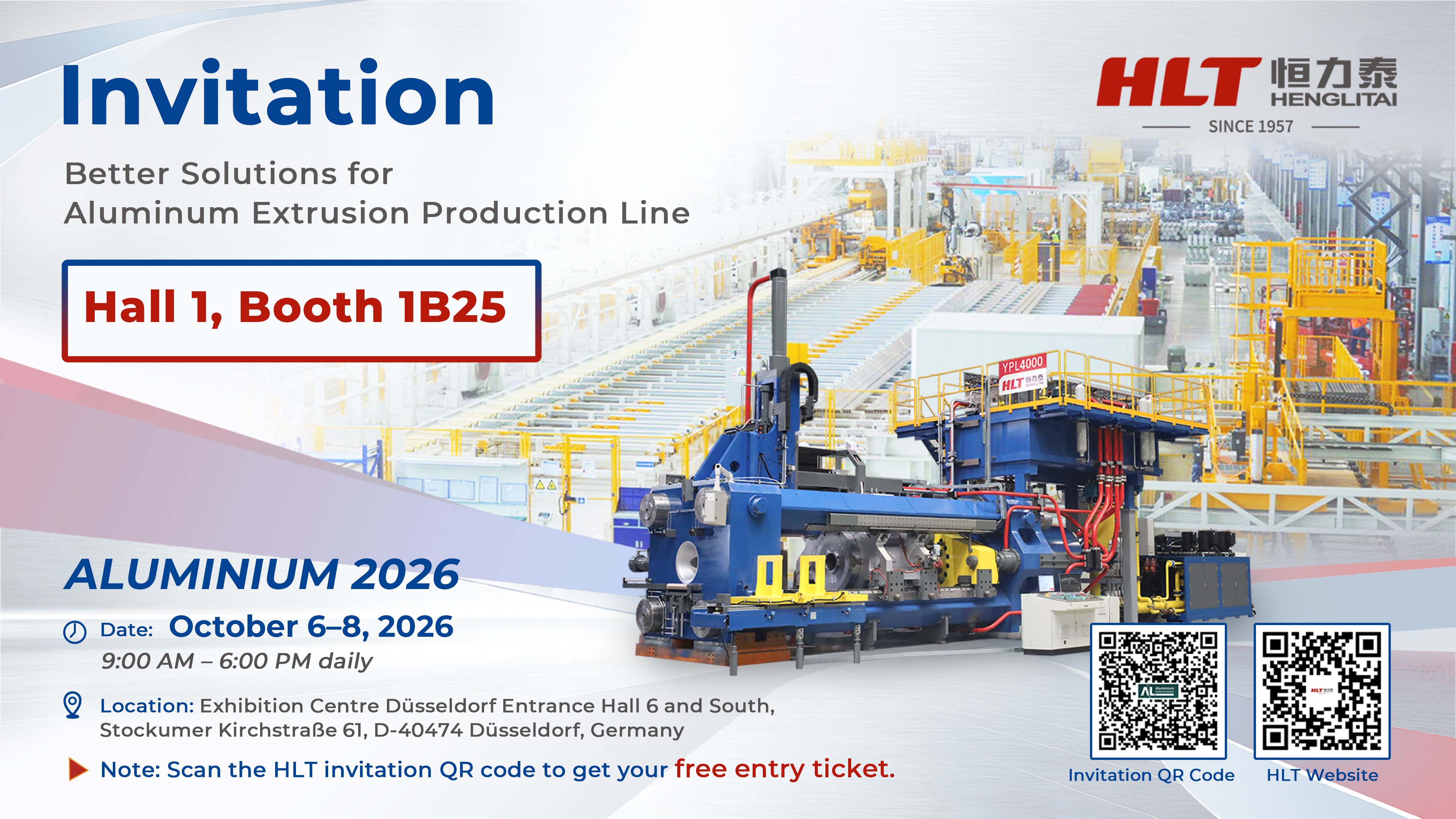 ALUMINIUM 2026 | HLT Cordially Invites You to Düsseldorf